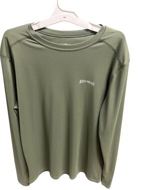 RedHead Olive Green Performance Crew Neck Shirt